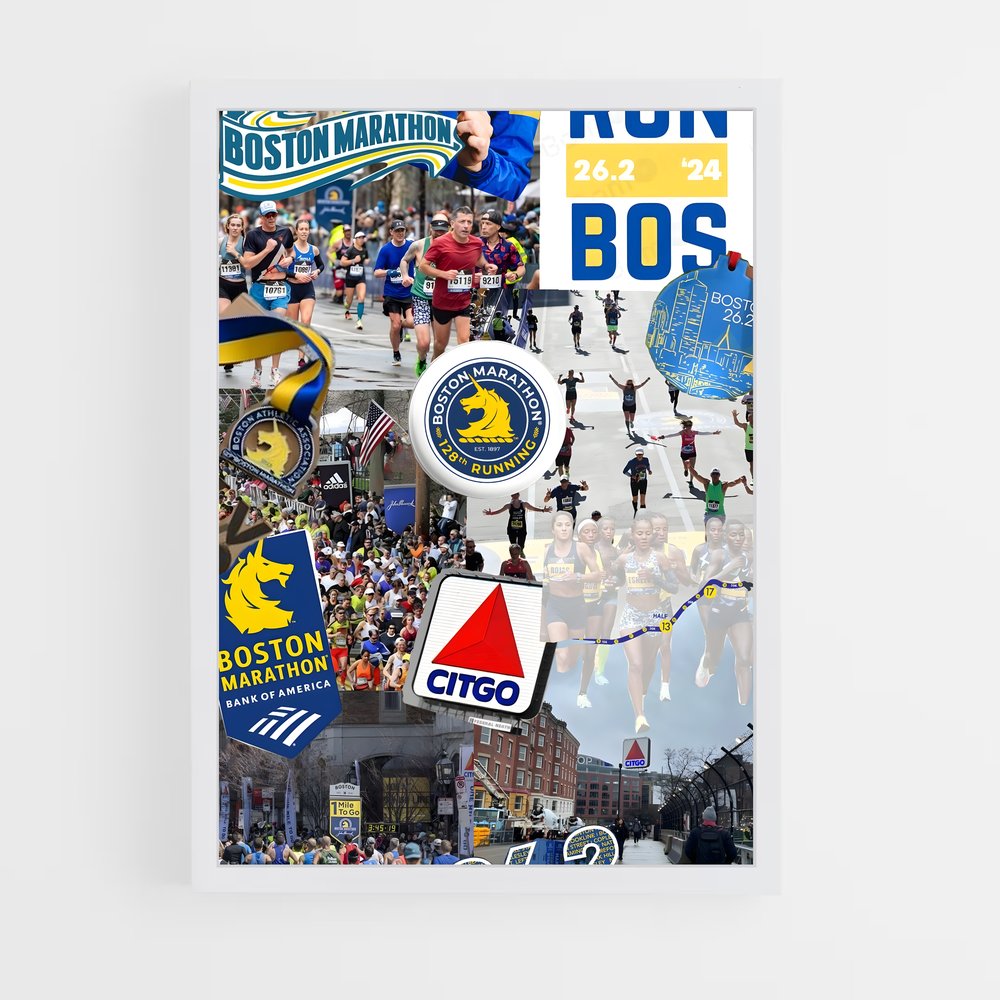 Poster Boston Run – affiche Athlétisme (vue 3)